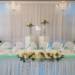 Tischdeko in pastell mint crem Farben