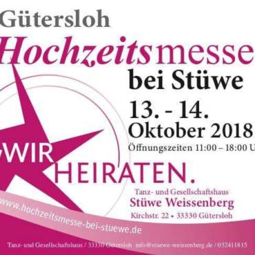 Hochzeitsmesse in Gütersloh am 13.10.2018